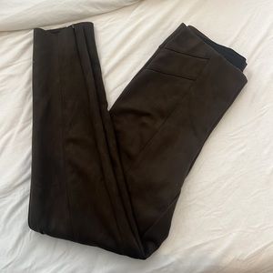 Zara High waisted suede jeggings